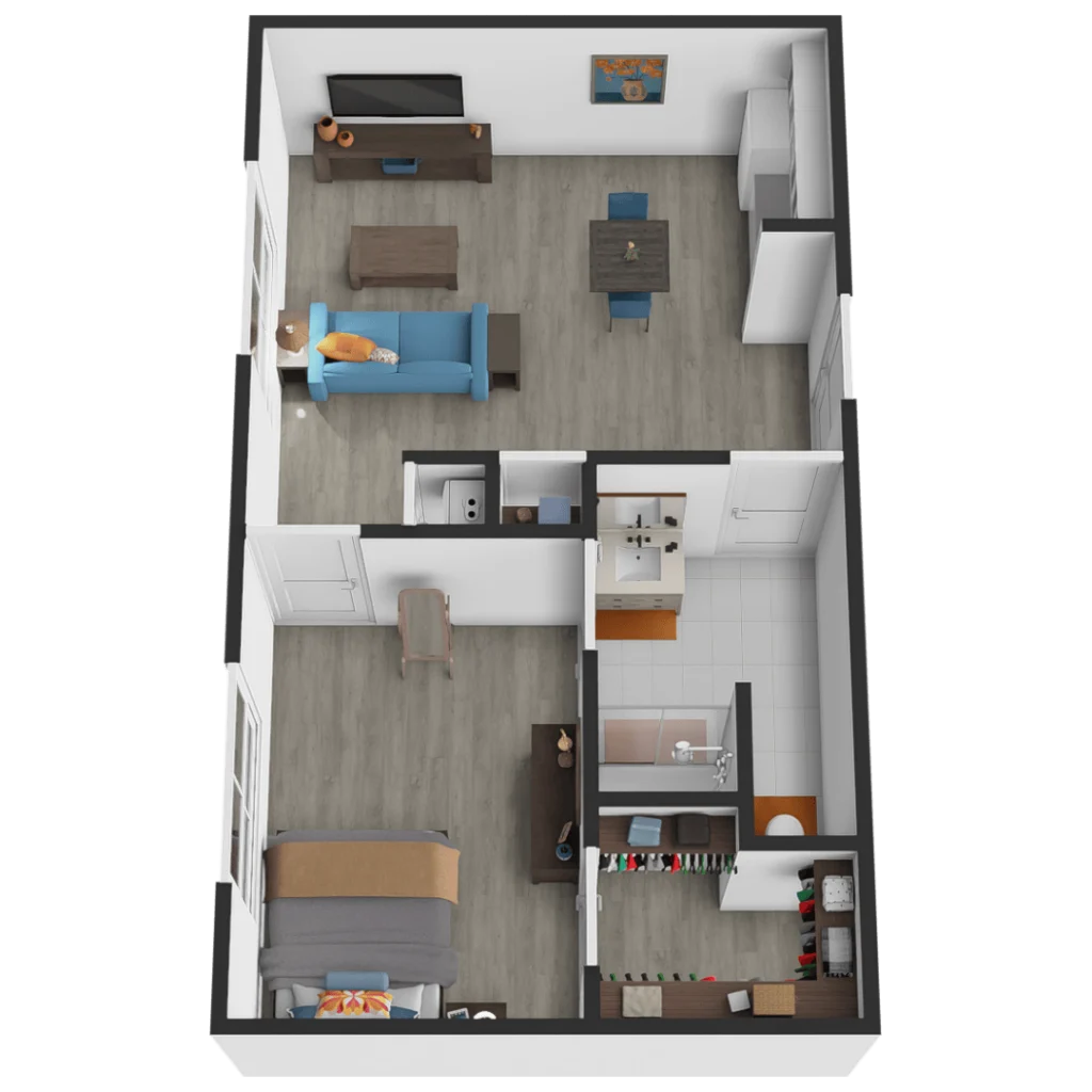 Sodalis Jacksonville | One Bedroom Floorplan