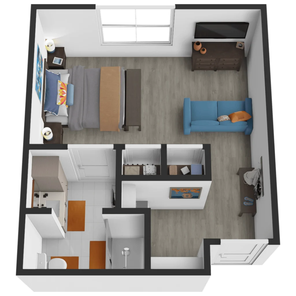 Sodalis Jacksonville | Large Studio Floorplan